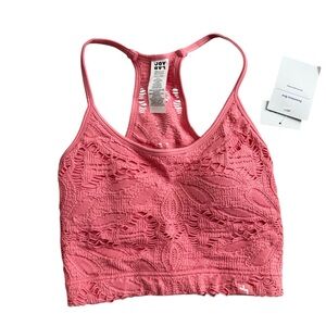 JoyLab Pink Textured Bralette Top